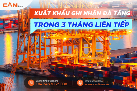 Xuất khẩu ghi nhận đà tăng trong 3 tháng liên tiếp